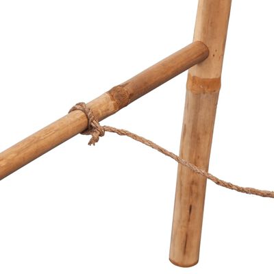 vidaXL Dubbel handduksstege med 5 pinnar bambu 50x160 cm