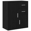vidaXL Sideboard Svart Ek 60 x 31 x 70 cm Konstruerat tr&auml;