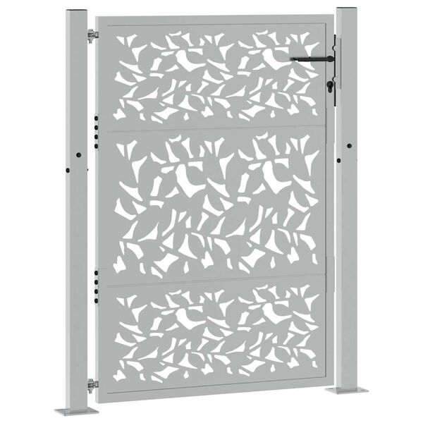 vidaXL Tr&auml;dg&aring;rdsgrind 100x125 cm v&auml;derbest&auml;ndig st&aring;lbladsdesign