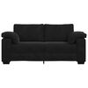 vidaXL Loveseat soffa svart 180x77x82 cm sammet
