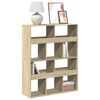 vidaXL Bokhylla sonoma-ek 100x33x125,5 cm konstruerat tr&auml;