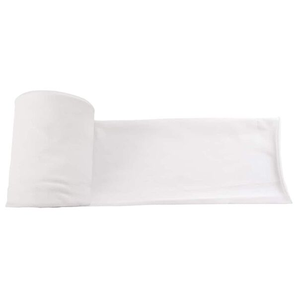 vidaXL Avloppsr&ouml;r Vit 16 x 1000 cm tyg