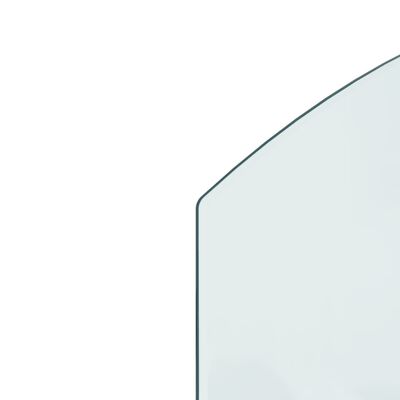 vidaXL Glasskiva för öppen spis 80x60 cm