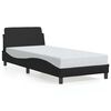 vidaXL Bed Frame "Dover" Black 90x200 cm Faux Leather