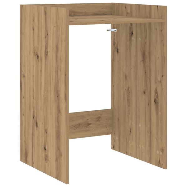 vidaXL Tv&auml;ttmaskinskabinet med lagring Artisan Ek 67,5 x 62 x 97 cm