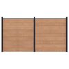 vidaXL St&auml;ngselpanel 2 pcs WPC och aluminium Brun