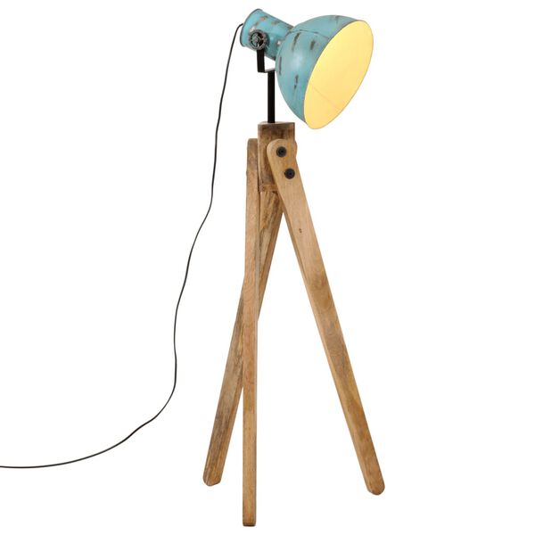 vidaXL Golvlampa 25 W n&ouml;tt bl&aring; 45x45x120 cm E27