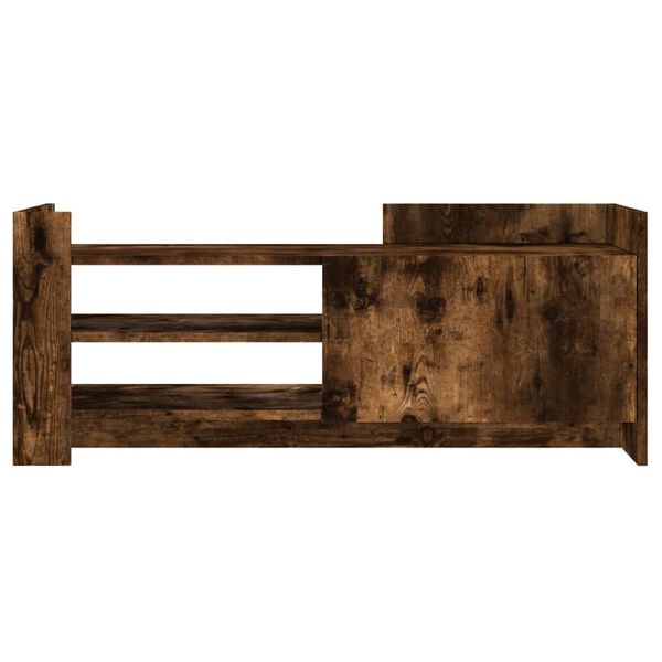 vidaXL Tv-b&auml;nk r&ouml;kf&auml;rgad ek 100x35x40 cm konstruerat tr&auml;