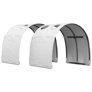 vidaXL S&auml;ngtunnel 2 st Vit Polyester