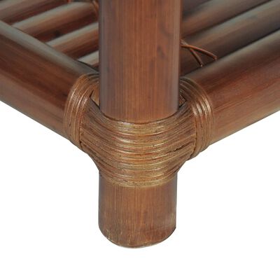 vidaXL Sängbord 45x45x40 cm bambu mörkbrun