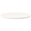 vidaXL Bordsskiva vit 40x30x2,5 cm oval massiv furu