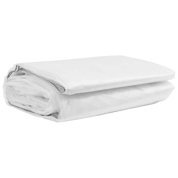vidaXL Klar presenning med &ouml;ljetter 5x8 m polyeten