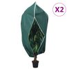 vidaXL Fiberdukar med blixtl&aring;s 2 st 70 g/m&sup2; 1,55x1,55 m