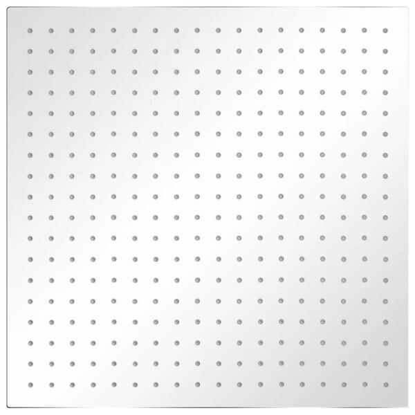 vidaXL Regnduschhuvud rostfritt stål 50x50 cm fyrkantigt