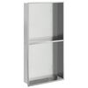 vidaXL Duschnisch borstad silver 32x62x9 cm rostfritt st&aring;l