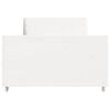 vidaXL Sängram utan madrass vit 100x200 cm massiv furu