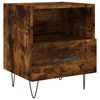 vidaXL S&auml;ngbord r&ouml;kf&auml;rgad ek 40x35x47,5 cm konstruerat tr&auml;