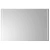 vidaXL LED Badrumsspegel med spegel Transparent 90 x 60 cm h&auml;rdat glas