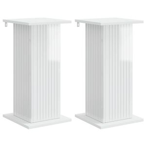 vidaXL V&auml;xtst&auml;ll 2 pcs Vit h&ouml;gglans 30,5 x 30 x 60,5 cm