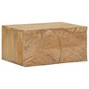 vidaXL Handgjord S&auml;ngbord Teakbrun 40 x 30 x 20 cm Massivt mangotr&auml;