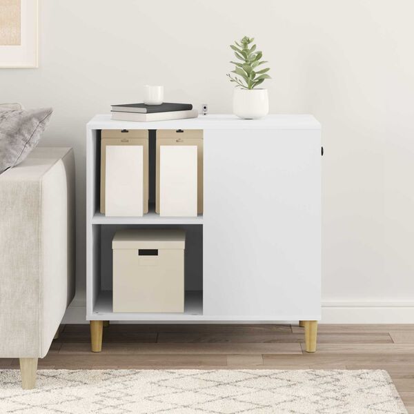 vidaXL Katt hus Vit 72 x 42,5 x 70 cm Konstruerat trä