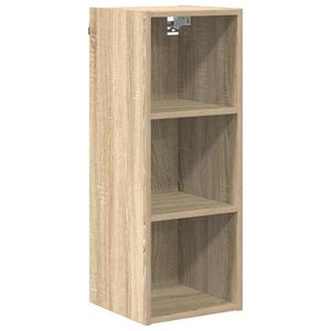 vidaXL H&auml;ngande sk&aring;p Sonoma-ek 30 x 29,5 x 80 cm Konstruerat tr&auml;