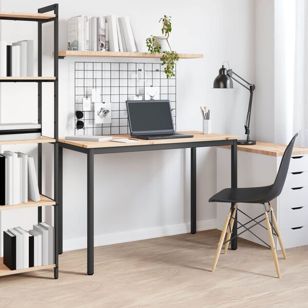 vidaXL Matbord Naturf&auml;rg 110 x 55 x 75 cm Massiv furu