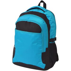vidaXL Skolryggs&auml;ck 40 L svart och bl&aring;