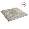 vidaXL V&auml;ggpaneler 12 pcs Stone Betong 50 x 50 cm XPS Skum