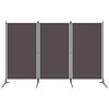 vidaXL Rumsavdelare 3 paneler antracit 260x180 cm