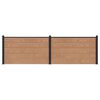 vidaXL St&auml;ngselpanel 2 pcs WPC och aluminium Brun