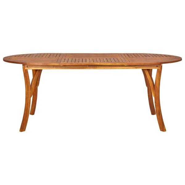 vidaXL Matgrupp f&ouml;r tr&auml;dg&aring;rden 7 delar beige