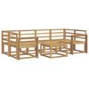 vidaXL Utomhussoffset 7 pcs Vit 59 x 59 x 37 cm Massivt Akaciatr&auml;