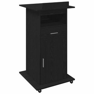 vidaXL Podium Svart Ek Konstruerat tr&auml; 55 x 55 x 107 cm