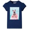 T-shirt f&ouml;r barn marinbl&aring; 128
