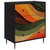 vidaXL Kommode BONN Retro v&aring;gtryck 66 x 36,5 x 76 cm Konstruerat tr&auml;
