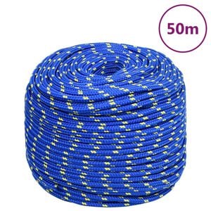 vidaXL B&aring;tlina bl&aring; 6 mm 50 m polypropen