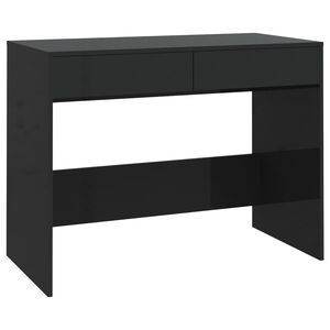 vidaXL Skrivbord svart 101x50x76,5 cm konstruerat tr&auml;