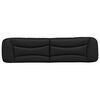 vidaXL Headboard Cushion "Hvar" Black 200 cm Faux Leather