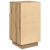 vidaXL S&auml;ngbord 2 st med 2 l&aring;dor artisan ek 36x36x68 cm