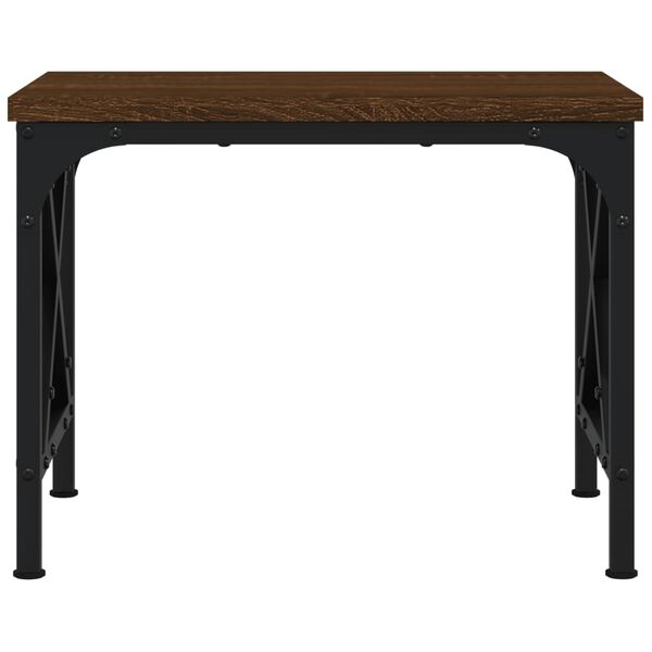 vidaXL Skrivarställ brun ek 40x30x31 cm konstruerat trä