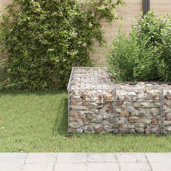 vidaXL Planteringsgabion upph&ouml;jd st&aring;l 40x40x40 cm