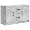 vidaXL Sideboard Betonggr&aring; 89 x 34,5 x 57 cm Konstruerat tr&auml;