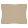 vidaXL Solsegel oxfordtyg rektangul&auml;rt 4x5 m beige