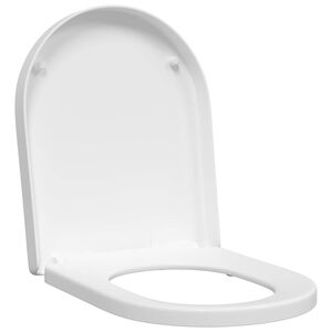 vidaXL Toalettstol Justerbar Vit 48 x 36,5 x 4,5 cm Polypropylen