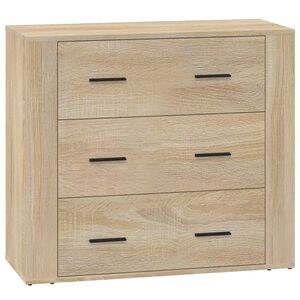 vidaXL Sk&auml;nk sonoma-ek 80x33x70 cm konstruerat tr&auml;