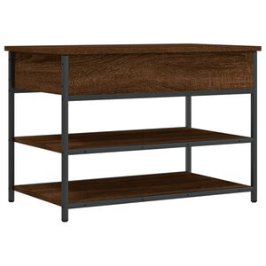 vidaXL Skob&auml;nk brun ek 70x42,5x50 cm konstruerat tr&auml;