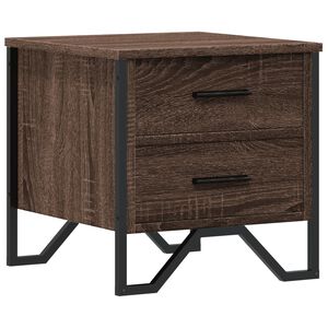 vidaXL S&auml;ngbord brun ek 40x41x40 cm konstruerat tr&auml;