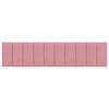 vidaXL Headboard Cushion "Hanko" Pink 200 cm Velvet