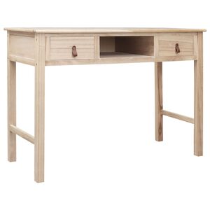 vidaXL Skrivbord natur 110x45x76 cm tr&auml;